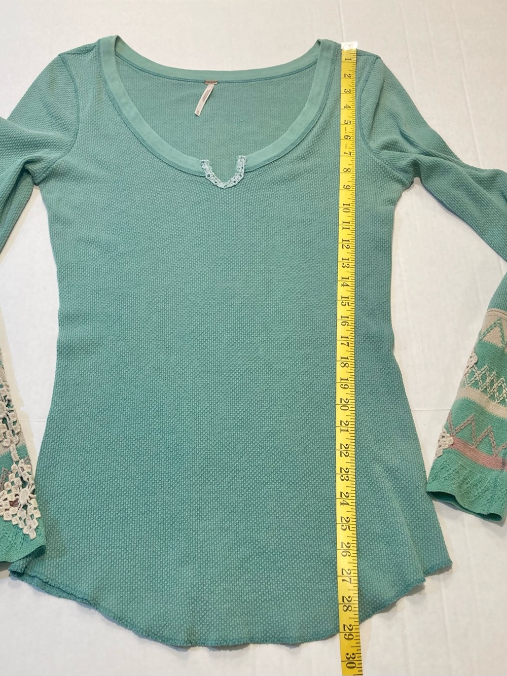 Free People Size XL Kombucha Cuff Thermal in Mint Green - Picture 7 of 8